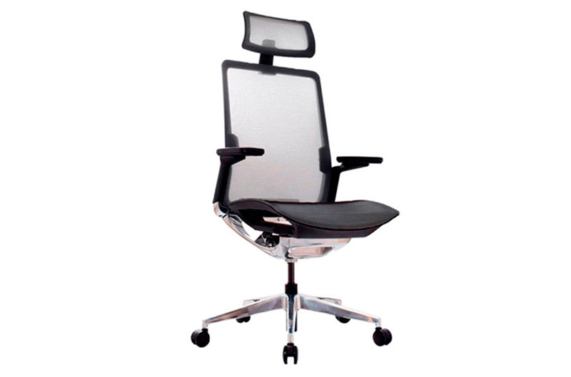 Sillas para Oficina ergonómicas vista lateral y frontal